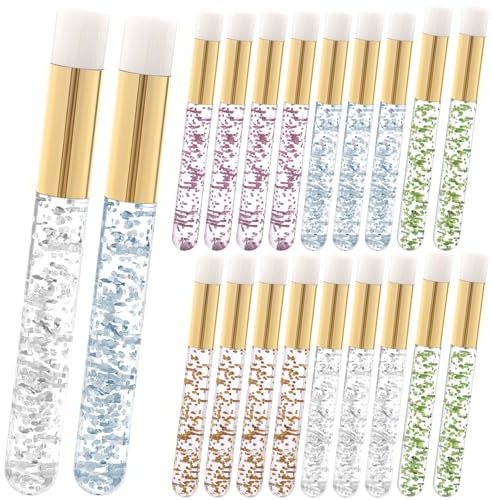 20 Stück Wimpernshampoo Pinsel Wimpernverlängerung Reinigungsbürste Nasenporen Tiefenreinigung Bürste Wimpern Pinsel Abziehen Eyelash Cleaning Brush Mitesser Entfernung Bürste (5 Farbe)
