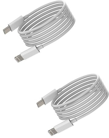 USB C to Lightning Charging Cable Long 6.6ft Fast Charger Cord (2pack)for iPhone PD Charge Type C Cell Phone Adapter for Apple MFI Certified for Ipad 14 13 12 11 Pro Max Mini X Xs 7 8 Plus Accessories
