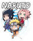 Spreadshirt Naruto Shippuden Naruto, Sakura & Sasuke Als Chibi Sticker, max. 10x10 cm, 10 x 10 cm, Transparent glänzend