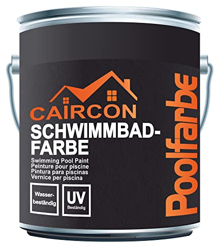 CAIRCON Poolfarbe für Betonbecken – Schwimmbadfarbe Blau - 5L