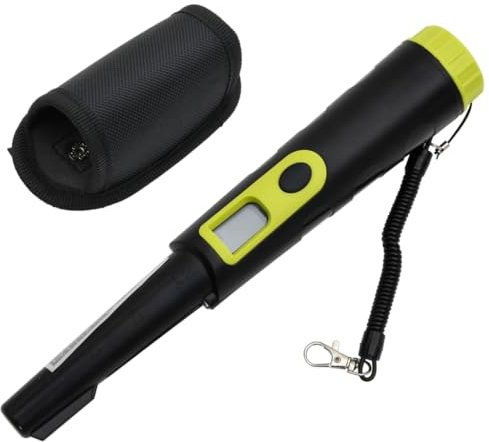 vidaXL Pinpointer Metalldetektor mit LCD-Display schwarz und gelb