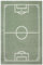 AKCILA Rechteckig Kinderteppich Lima Fußball Feld Grün 120x170 cm, Teppiche für EIN Kinderzimmer mit kurzem Flor, Kinderteppich Jungen, Teppich Teenager Kinderspielteppich, Spielteppich, Kids Carpet