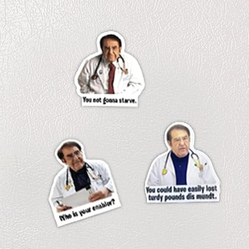 3Pcs Dr. Nowzaradan Funny Fridge Magnets, 3 Dr. Now Fridge Magnets, Dr Now Magnets Fridge Funny, Doctor Now Magnets For Refrigerator - Stick to Iron Surfaces Home Accessories