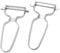 TNSLAND 2 Stück Peeler with Stainless Steel Handle Economia Pelapatate Pelapatate da cucina Pelapatate extra largo lama liscia in acciaio inox Pelapatate cetriolo lama a pendolo