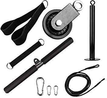 ZACUNXY Gym Cable Attachments，Cable Machine Attachments Fitness Gym Pulley Cable Machine Attachment System Indoor And Outdoor Lifting Forearm Arm Strength Fitness Equipment