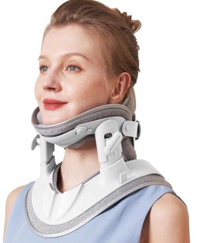 zenopax Zervixhalstraktionsgerät, Nackenstrecke für Nackenstreckung und Unterstützung, verstellbare Nackenstreckungsgeräte für den Heimgebrauch, um Nackendruck und Schmerzen zu lindern