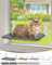 keny Cordless Cat Window Perch, Foldable Cat Window Hammock with 4 Suction Cups, Reversible Cover with Two Different Kinds of Fabrics, 40Lbs Load Capacity Cat Window Bed for Cats Inside, Dark Grey
