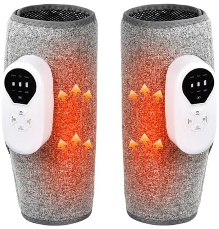 Focenat Masseur de Jambe une Paire, Masseur de Mollet, Masseur Électrique de Mollet, Masseur de Jambes Chauffant, Massage Jambes Pressothérapie, pour Soulager la Douleur des Jambes Homme Femme