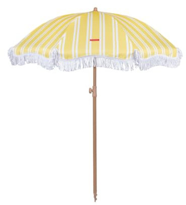 Flamingueo Grand Parasol, Plage, Piscine, Jardin Extérieur, Hauteur et Orientation Réglables, Protection UPF 50+, Polyester, Sac de Transport, 210 x 180 cm