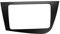 FNERRMEVC Auto Panel Estéreo Radio Fascia 2 DIN Molduras Marcos Navegación Tablero para Seat para Leon 2005-2012 Volante A La Izquierda Accesorios(Negro)