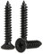KELUBATU M3 Carbon Steel Black Phillips Screws, Countersunk Head Wood Screws Self-Tapping for Furniture, Woodworking-M3 x 30 mm 80 Pcs and M6 Screw Anchors 20 Pcs