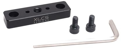 XLCS Designs Monitor Mount Adapter, Blackmagic Pyxis Monitor Compatible, 1/4-20 Thread with ARRI Style Spacing
