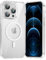 Coiwxmoi Cover Magnetica per Apple iPhone 12 Pro Max,Compatibile con Magsafe,SottileMorbido Silicone TPU +Hard PC Custodia Antiurto Anti-Graffio Protettiva Cover per iPhone 12Pro Max 6.7,Trasparente