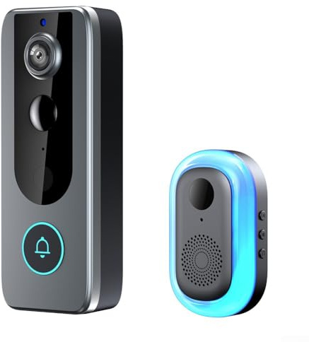 Serenophile Smart Camera Wifi Türklingel, Smart Wifi Türklingel für Tuya Sicherheitskamera, Zwei-Wege-Audio für Nachtsicht