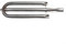 Griglia a gas, 58 cm, regolabile, in acciaio inox, a forma di U, distributore di fiamma, scudo termico di ricambio per barbecue all'aperto