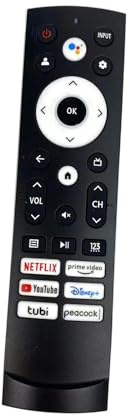 Fernbedienung for Hise-NSE UHD 4K ULED Smart TV ERF3A90 ERF3H90H ERF3L90H ERF3N90H ERF3M90H 55U8G 75U9DG 75U7G (ohne Sprachausgabe)(ERF3M90H)