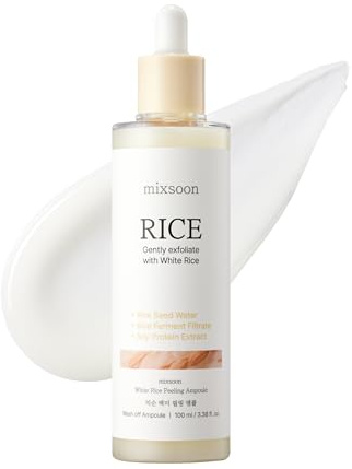 White Rice Peeling Ampoule - Tägliches Gesichtspeeling & Glättung, 100ml | Eine Feuchtigkeitsampulle, die das Hautbild glättet und der Haut einen strahlenden Glanz verleiht