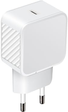 Mooov 730326 - Cargador Rápido USB-C 30W Power Delivery (PD) | Adaptador de Pared Compacto Ultra Seguro| Carga Ultrarrápida y Protección Inteligente | Fabricado plástico 100% Reciclado
