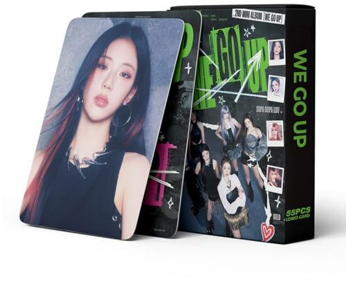BCHMN Baby-Monster Photocards, Kpop Merch Geschenke für BM, WE GO UP (55 Lomo Karten)