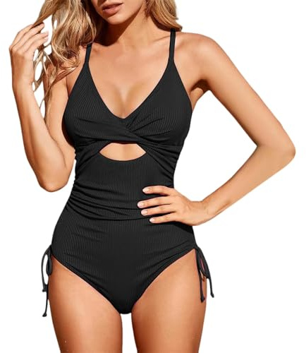 Maillot De Bain Shorty Jupe Bandeau Combishort Dos Couvert Grande Taille Femme Bikini Jupette Tenue Menstruel Robe Tankini Burkini Vintage Ensemble Slip