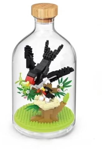 Tinisu Schwalbe Bausteine Modell Figur Klemmbausteine Flasche Micro-Bricks
