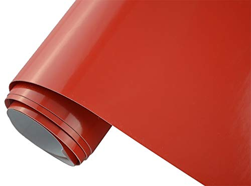Neoxxim 26.64€/m2 Premium Auto Folie - GLÄNZEND ROT Glanz ROT 30 x 150 cm - blasenfrei mit Luftkanälen ca. 0,15mm dick Folierung folieren bekleben