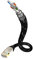 inakustik Exzellenz High-End CAT6 Netzwerkkabel RJ45 SF-UTP Schwarz/Silber 1,0 m