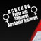 Hellweg Druckerei Achtung Frau am Steuer! Abstand halten! Auto Aufkleber Sticker Heckscheibenaufkleber