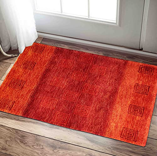 Palmer Red Gabbeh Orient Teppich Traditionelles handgeknüpftes indisches Design Modern Area Teppiche & Teppich