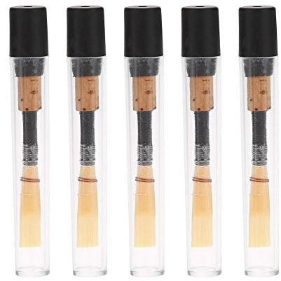 VBESTLIFE Oboe Reed Ersatzteile für Oboe Reed Blasinstrumente mit transparenter Schlauchhülle (5 Stück)