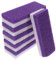 6pcs Pumice Stone Pedicure Tools Double Side Hard Skin Remover for Hands Foot File Exfoliation (Purple)