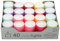 EDZARD 40 Teelichter Colorlights Summer (4 Stunden) in weiß aus Paraffin - Teelicht für Teelichter Glas, Nightlights