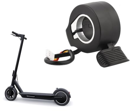 Elektrisches Fahrradzubehör, Rutschfestes und Wasserdichtes, Robustes Elektrisches Fahrrad-Daumengas-Hallsensor Elektroroller Beschleuniger Fahrradzubehör(schwarz)