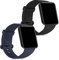 kwmobile 2X Sportarmband kompatibel mit Xiaomi Mi Watch Lite/Redmi Watch Armband - Fitnesstracker Band Set aus TPU Silikon