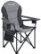 Skandika Campingstuhl Relax Comfort | Bequemer Klappstuhl mit Getränkehalter und Kühlfach, bis max. 160 kg, klappbar, leicht | Faltstuhl für Camping, Zelten, Festival, Angeln (grau)