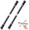 2 Stück Penspinning Stick Rotationsstift Spiel Stift mit Anleitung, Finger Rotierender Drehender Stift Anfänger ohne Stiftmine, Stressabbau Spielzeugen für Kinder und Erwachsene (Schwarz und Silber)