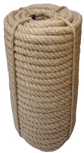 ILIKEEC Juteseil, 16 mm, 30 m, 2,8 kg dick, für den Garten, Jute-Schnur für DIY-Kratzer, Gartenarbeit, Bündelung und Wandbehang, Basteln, dekorativ (braun)