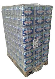 Palette eau Cristalline 72 cartons de 24x50cl Cristaline-1728 bouteilles - IDEAL Chantiers BTP