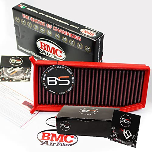 B&S Kit Filtro Aria Sportivo Aspirazione Rigenerabile Lavabile FB786/20 con Profumatore Interni