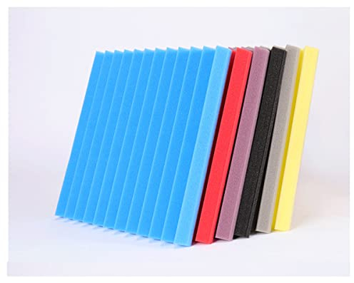 PHONME 30x30x2.5cm Schaumstoff Akustikschaum Akustik Schallschutz Hohe Dichte Flammhemend Noppenschaum Dämmschaummatte Schalldämmung Mehrere Farben 12 Stück(Color:Weiß)