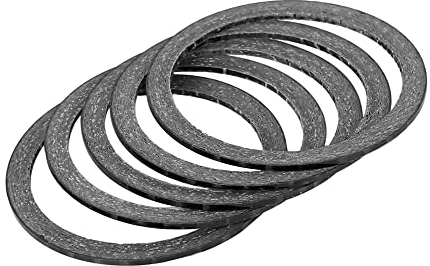 A ABSOPRO 5 Stück Fahrrad Headset Abstandhalter 1 1/8 Stamm 1mm Dick