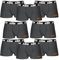 KTM Herren L-Set von 8 Dunkelgrau Boxershorts, bunt, Large