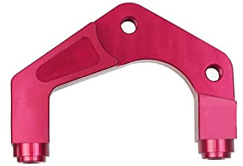 TURRA Supporto for Staffa Pinza Freno for Montaggio Radiale Moto Pinza Freno Adattatore 82mm (Color : Red 220mm)
