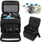 Keureedg Carry Case Compatible with Bissell SteamShot Hard Surface Steam Cleaner 39N7V/39N7A, Adjustable Compartments Steam Cleaner Storage Bag with Extra Pockets for Accessories