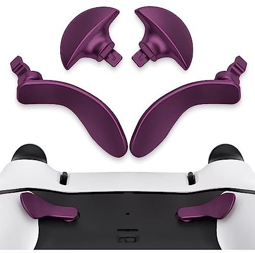 Palettes Arrière du Contrôleur de Jeu pour Contrôleur EDG, Remplacement des Palettes Arrière du Contrôleur Edge en Acier Inoxydable, Accessoires de Console de Jeu Faciles à (Violet)