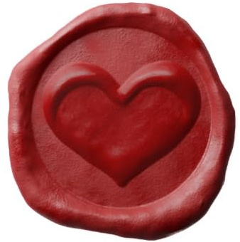60 Briefumschlag-Aufkleber im Wax-Siegel Design für Einladungen, Hochzeit, Valentinstag oder Liebesbriefe