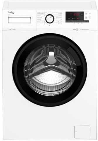 Beko WRA 8615 XW - Lavadora libre instalación PROSMART, Clase Energetica A, 8kg/1200rpm, Display digital, Steam Cure con Refrescado, Control Temperatura & Centrifugado