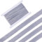 GORGECRAFT 24 Yards Light Grey Elastic Band 8mm Glitter Metallic Ribbon Flat Elastic Strap Braided Stretch Ribbon Elasticity Knit Rubber Cord Webbing Garment Accessories for Crafting Gift Wrapping