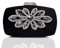 RajoNN Damen-Handtasche, Abendtasche, Abendtasche, klein/Mikro-Umhängetasche, Schultertasche, Party, Abschlussball, Clutch, Abendtasche (schwarz)