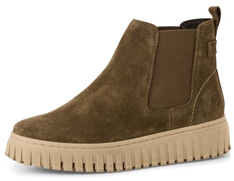 Tamaris Damen Chelsea Leder Wechselfußbett; OLIVE, EU 38